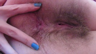 近距离眨眼我湿漉漉的毛茸茸的屁眼