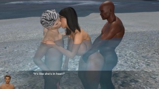 戴绿帽子的生活，妻子在她的丈夫面前拿着怪物 BBC