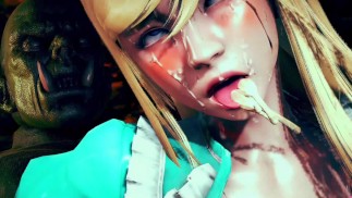 大怪物兽人他妈的和可爱的公主