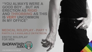 DILF 医生张开双腿进行缓慢而详细的检查 