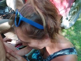 口交日记 Vol 26 她在工作中给了我的肥鸡巴 Gawk Gawk！户外口交