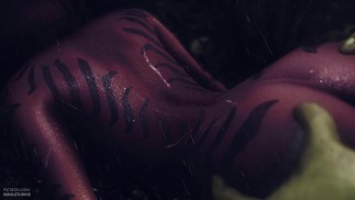 恶魔少女在战斗中被击败，现在她必须付出代价 |场景 + POV |3D模型 |动画 60 FPS