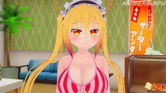 屁股他妈的 Tohru from Kobayashi San's Dragon Maid Until Creampie - 动漫无尽 3d 未经审查