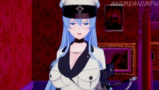 与 Akame Ga 直到 Creampie 的 Esdeath 将军的浪漫性爱 - 动漫无尽 3d 未经审查