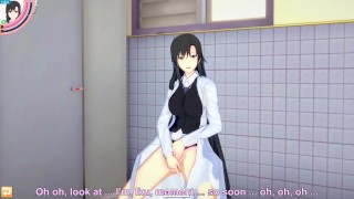 Shizuka Sensei Masturbating in Koikatsu