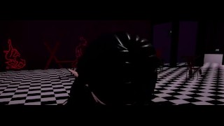 哥特VR女孩给热口交