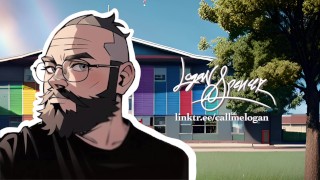 澳大利亚交换生第 1 部分：他第一次和一个男人在一起 [男同性恋者的色情音频] [M4M]