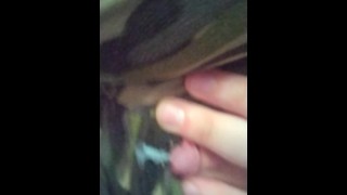 Камшот гермафродита на военную форму