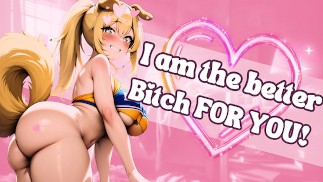 你嫉妒的啦啦队长狗女朋友抓住你发短信给另一个狗女孩 [F4M][色情音频 RP]