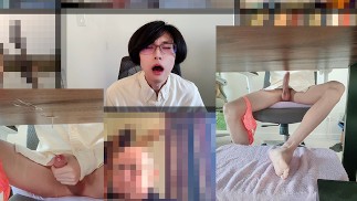 I secretly masturbated during a video conference and couldn't help but get climaxed and laughed at