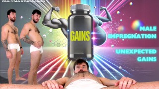 male impregnation unexpected gains from muscle to belly