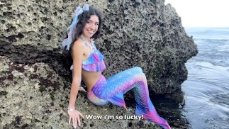 I met a beautiful mermaid on an island and gave her legs so that...