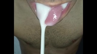 深喉, 顺从, 舌头, 唾液, sloopy, 暨在我嘴里, 特写