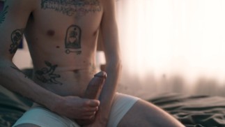 Stroking My Morning Wood - Big Dick Edging with Huge Cumshot