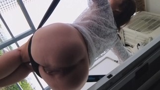 没有胸罩没有内裤在酒店 Coridors n Lift # NAKED 穿着网裙从吊床上撒尿