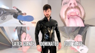 latex giants dominates foot slave