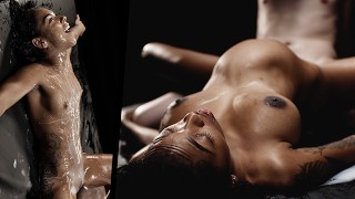 Cumflation & Creampie Compilation - Latina Ebony 大奶女孩充满了疯狂的射精量