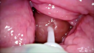 一遍又一遍地射在我体内！阴道内的摄像头内射子宫颈 POV