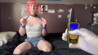 BDSM 绳索束缚 + 跨性别女性的电击颜色等级 99 挣扎着作呕。