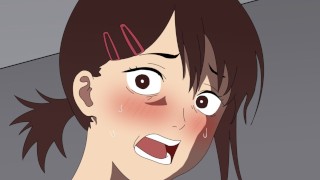 电锯人 – Kobeni 被抓到用力量剃她的阴户 （meltpuff）