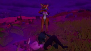 Girl sucks fox girl dick Sapphire Safari Fox